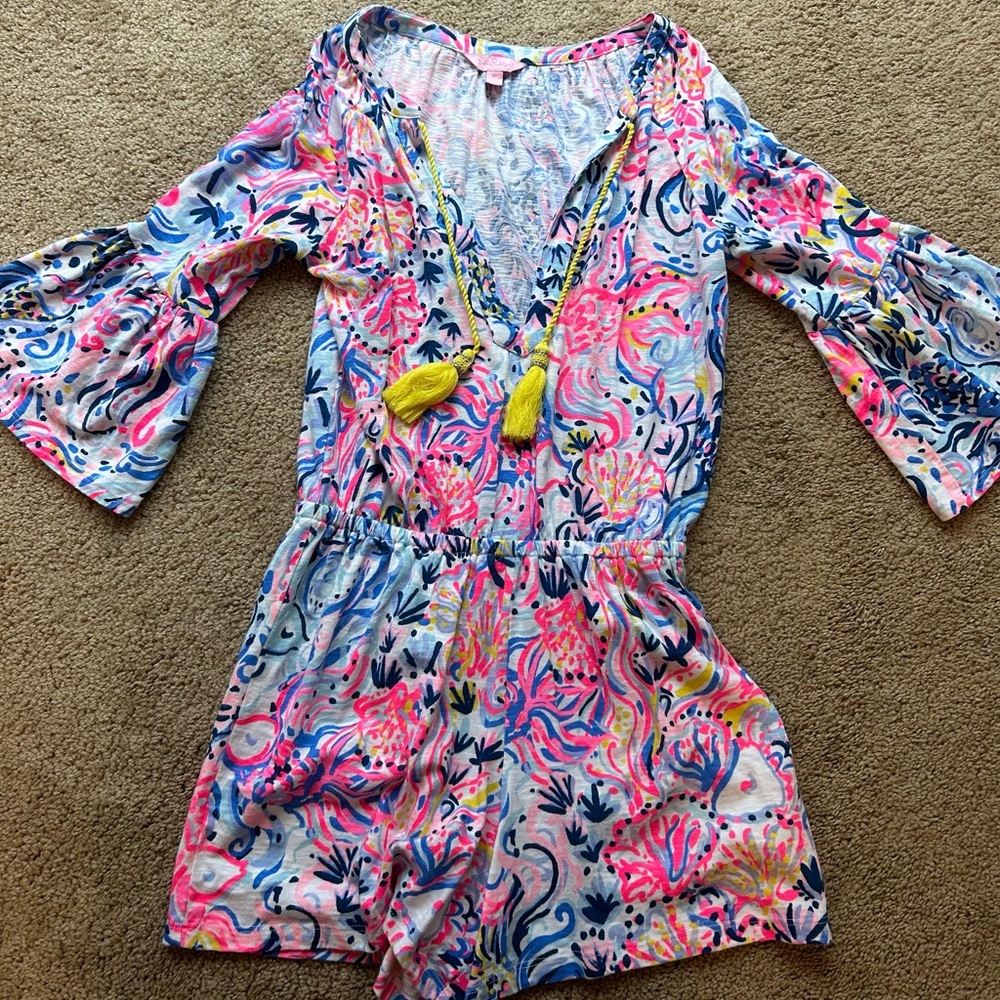 Lilly Pulitzer Colorful Floral Jumpsuit